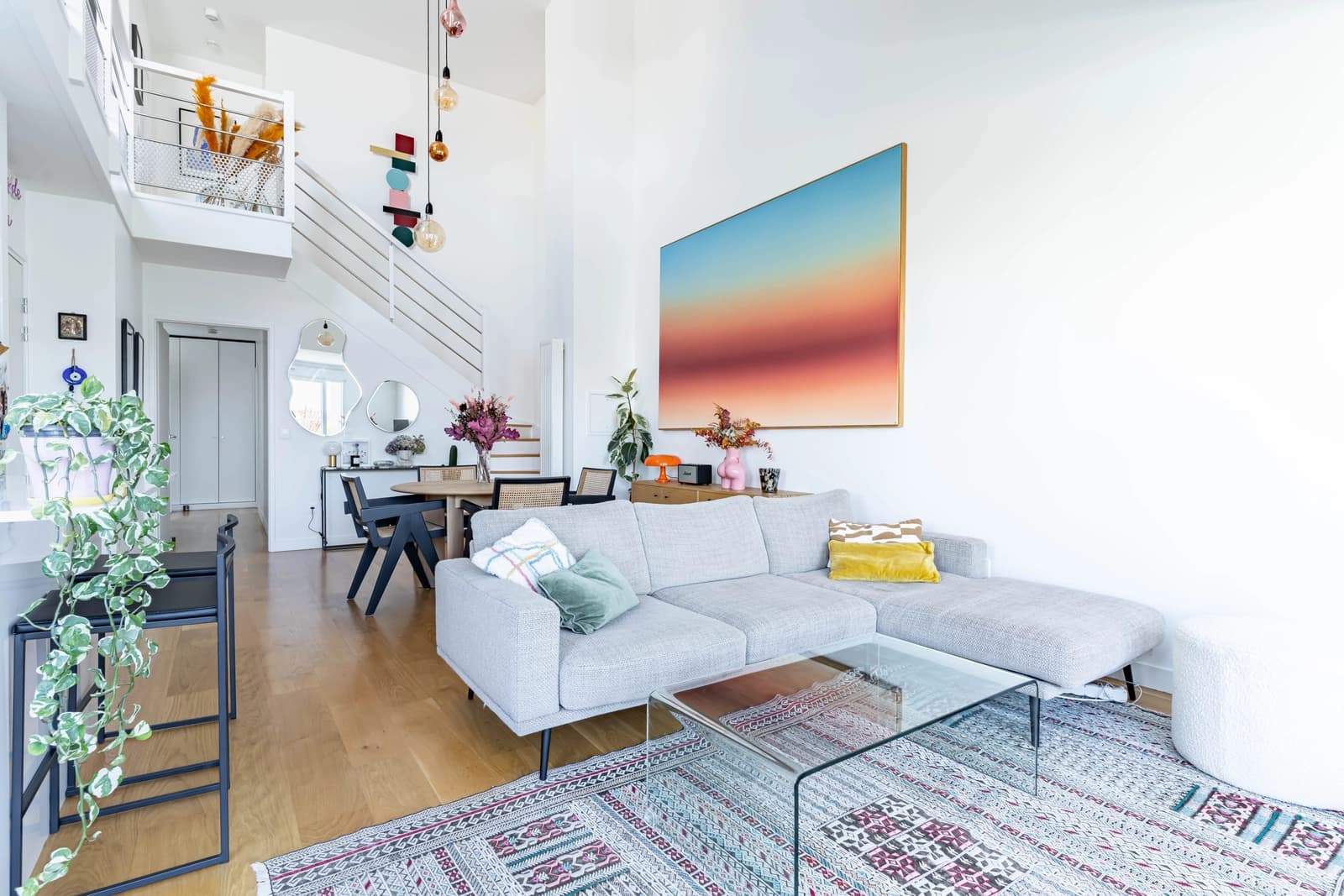 Living room in Light-filled duplex with large terrace - 1