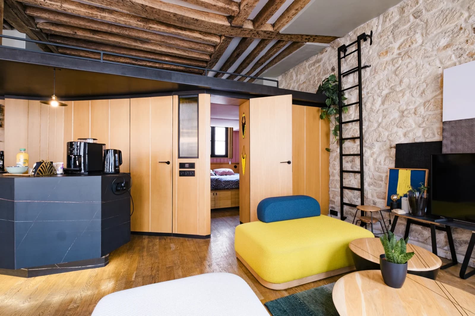 Espace Grand appartement ouvert dans le vivant quartier Montorgueil - 4