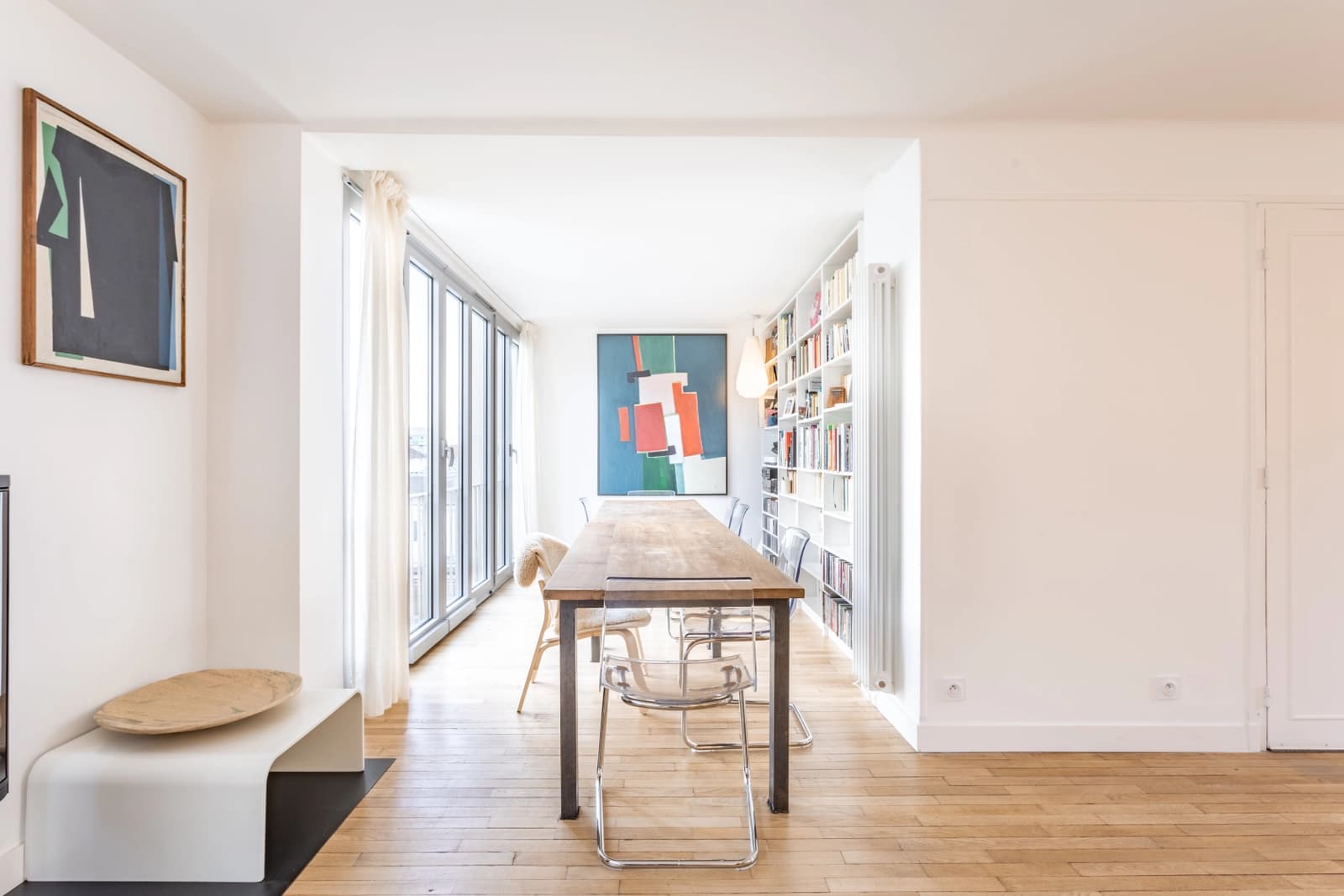Meeting room in Scandinavian design light apartment Noisy Le Sec - 1