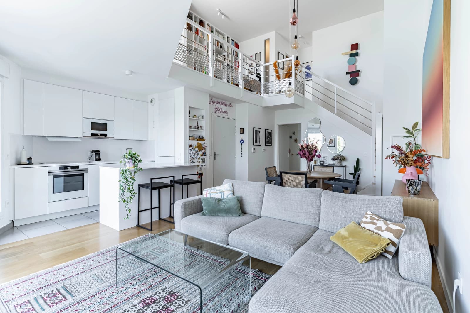Living room in Light-filled duplex with large terrace - 1