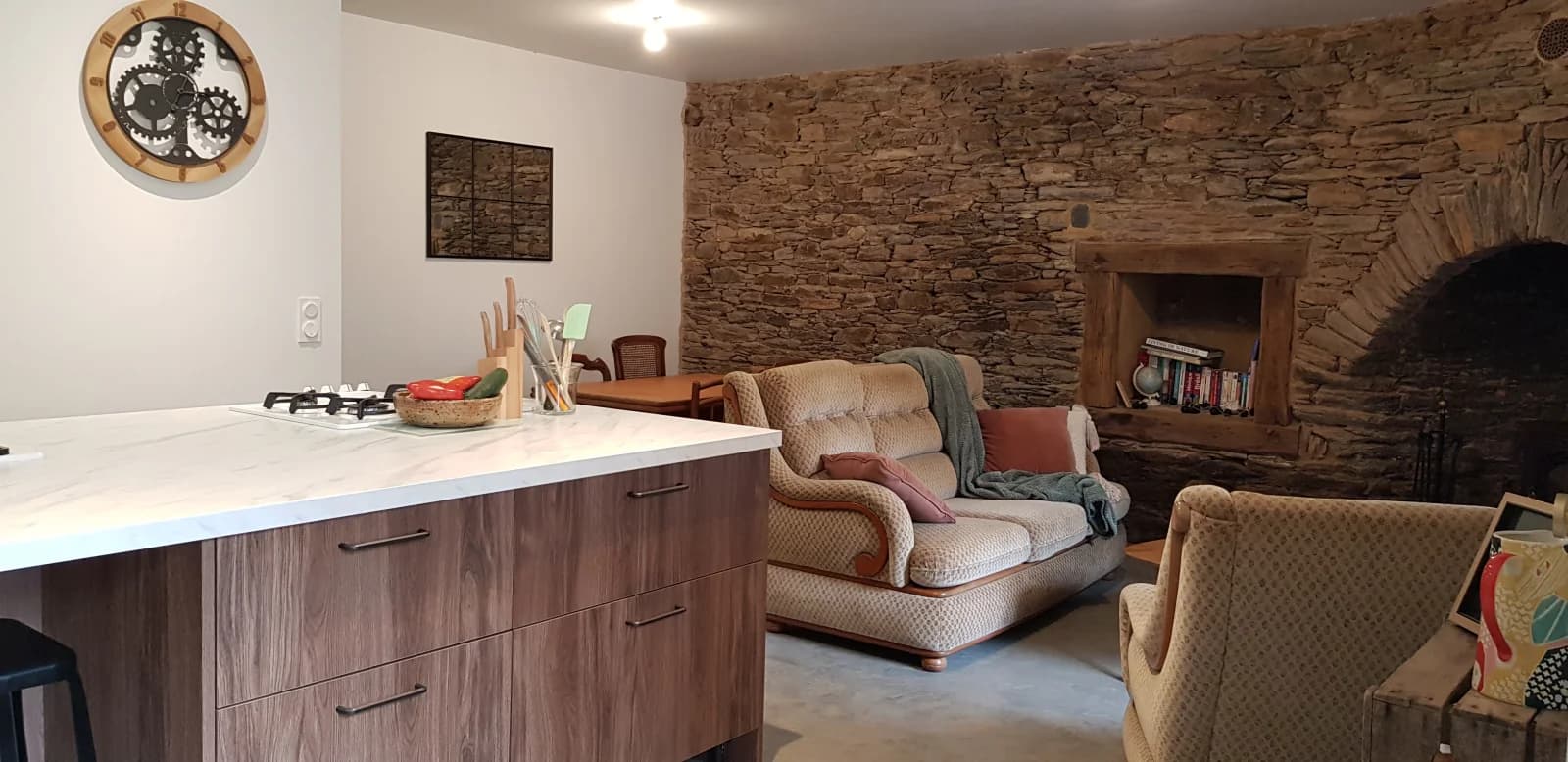 Salon dans Maison bretonne atypique, un caractère affirmé - 0