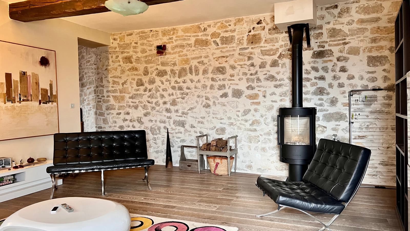 Salon dans Maison de village avec une terrasse panoramique unique - 1