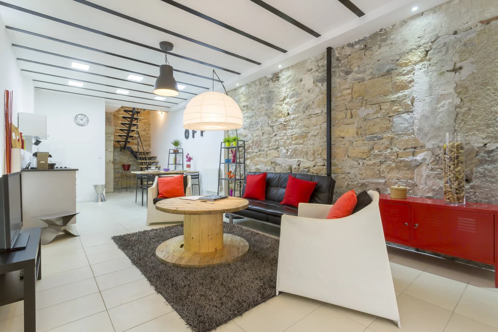 Lyon: loft factory duplex (72m²) à la déco industrielle