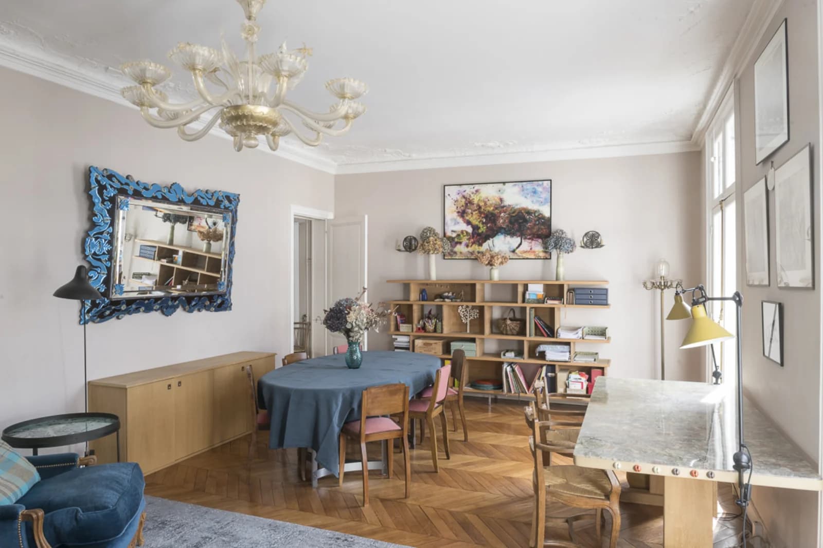 Salle de réunion dans Bel appartement 8 pièces, Rond-Point des Champs-Elysées - 1