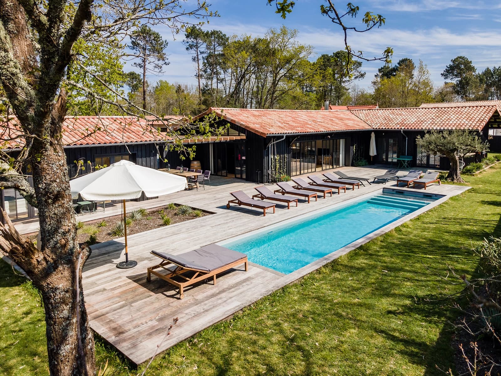 Espace Villa Cap Ferret, piscine et terrain de pétanque - 0