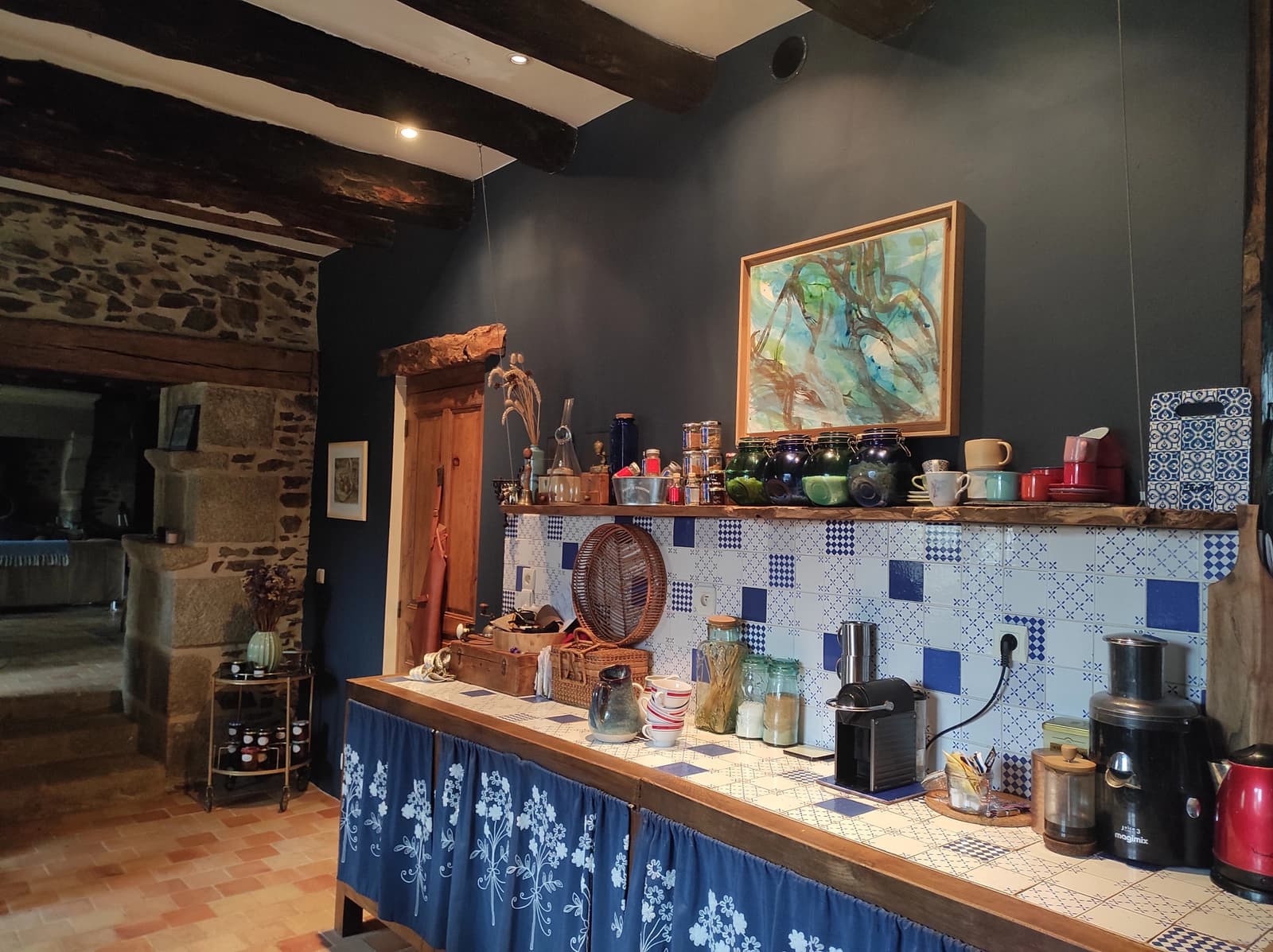 Renovated kitchen Breton farmhouse