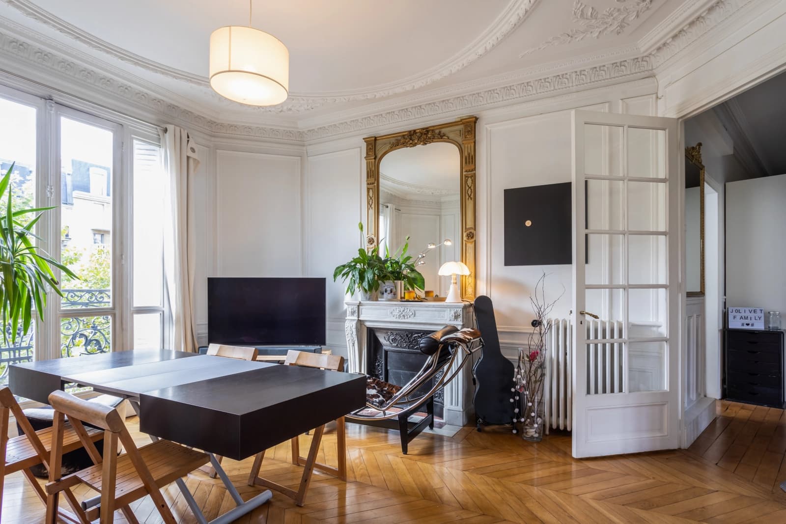 Salle de réunion dans Appartement de type Haussmannien, très grande clarté - 1