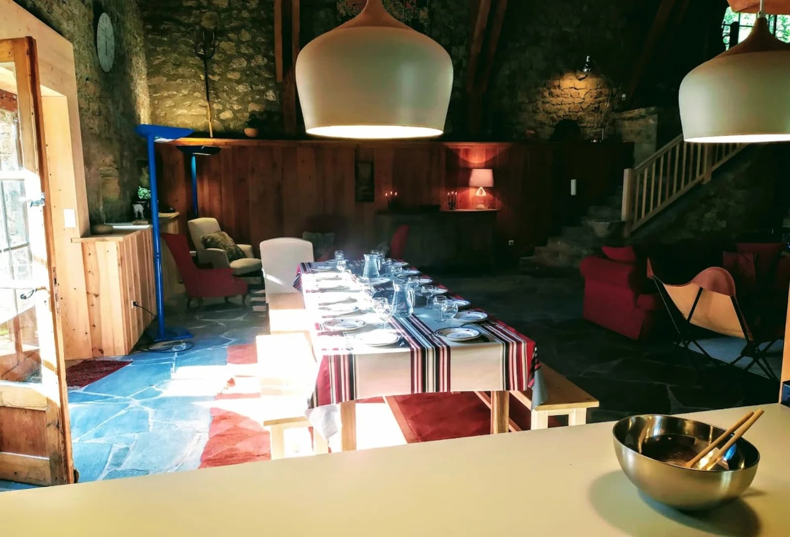 Salle de réunion dans Grande maison de campagne pour des séjours authentiques - 1