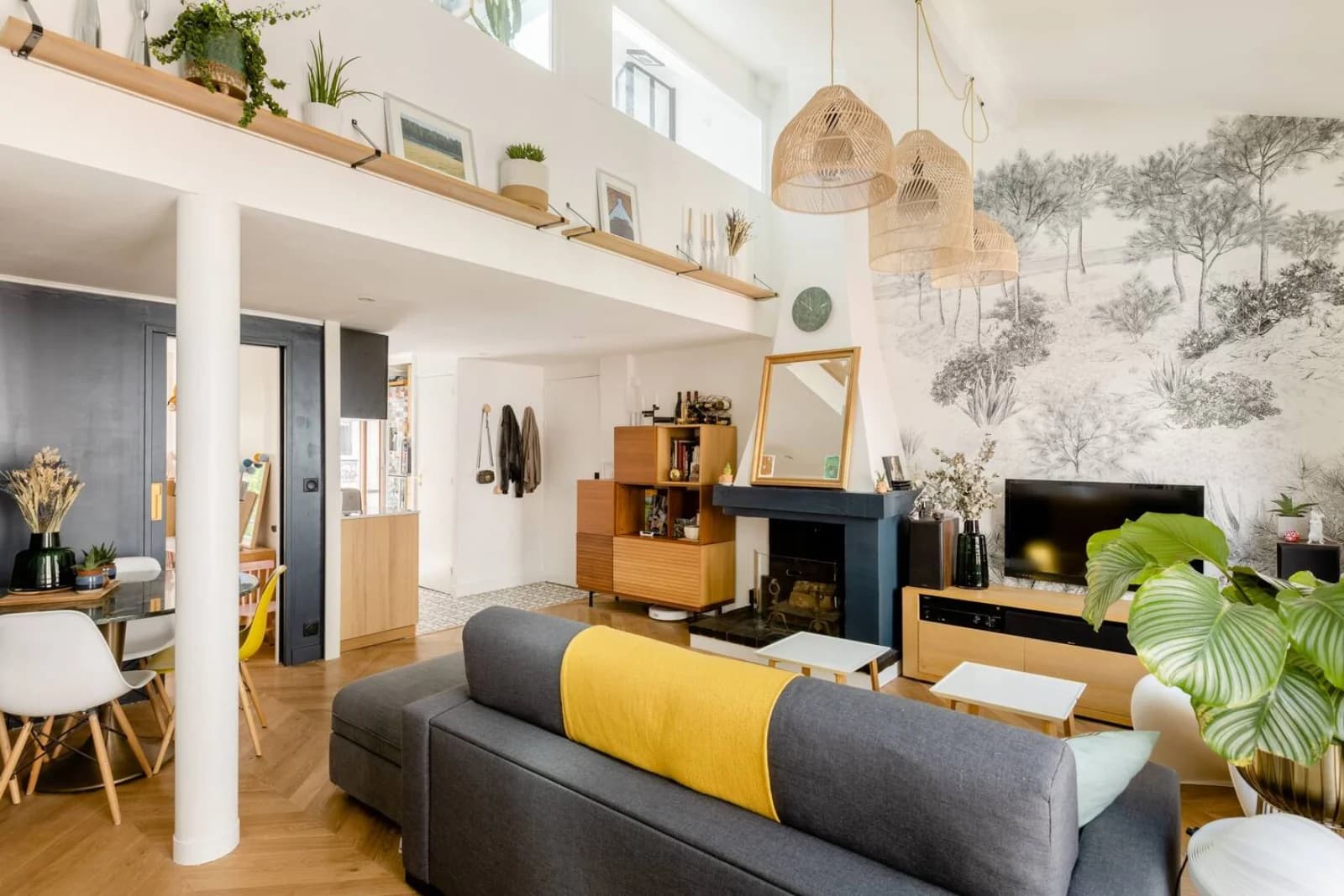 Salon dans Duplex Parisien 68m² - 1