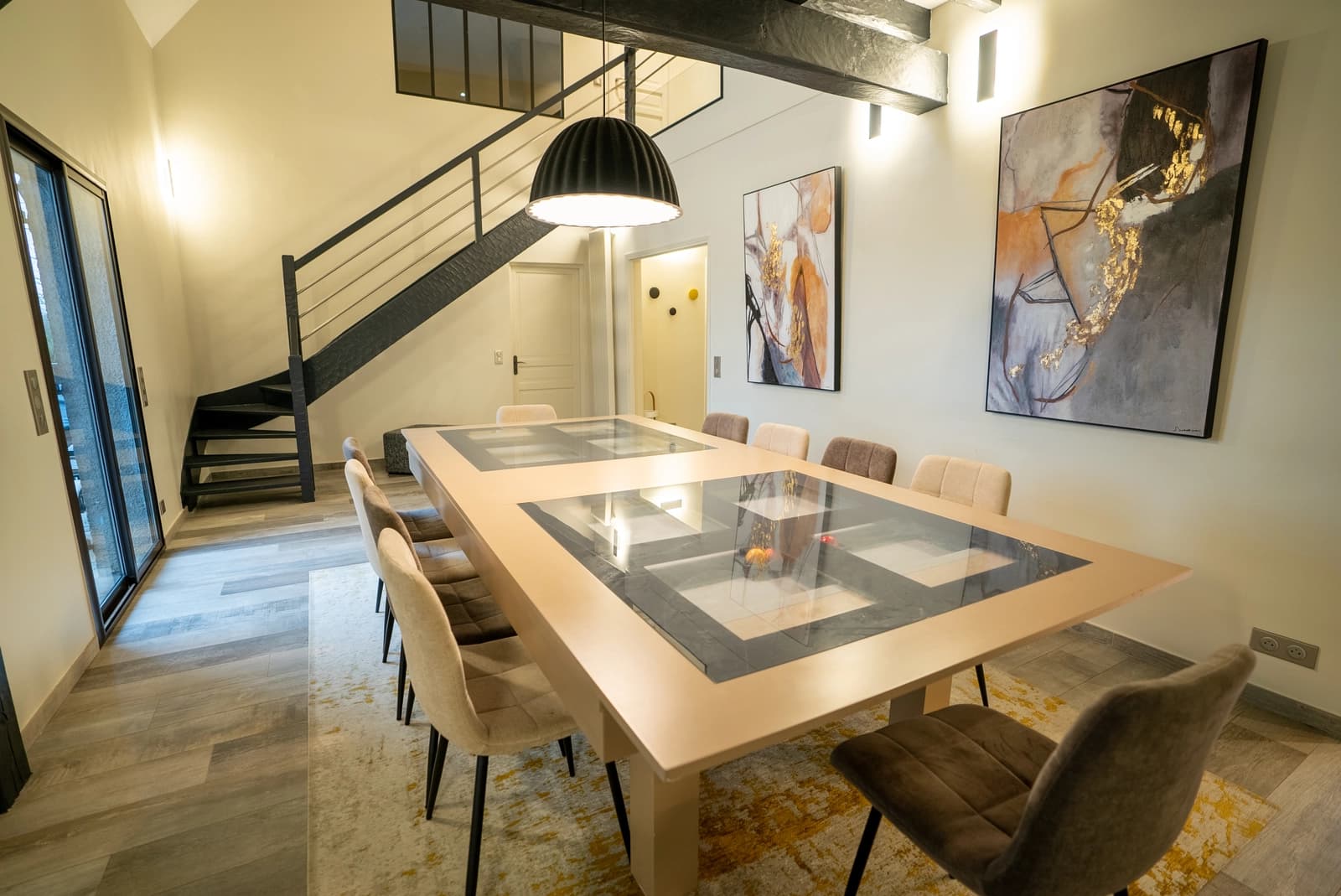 Salle de réunion dans Élégante villa sur les rives pittoresques de la Seine - 1