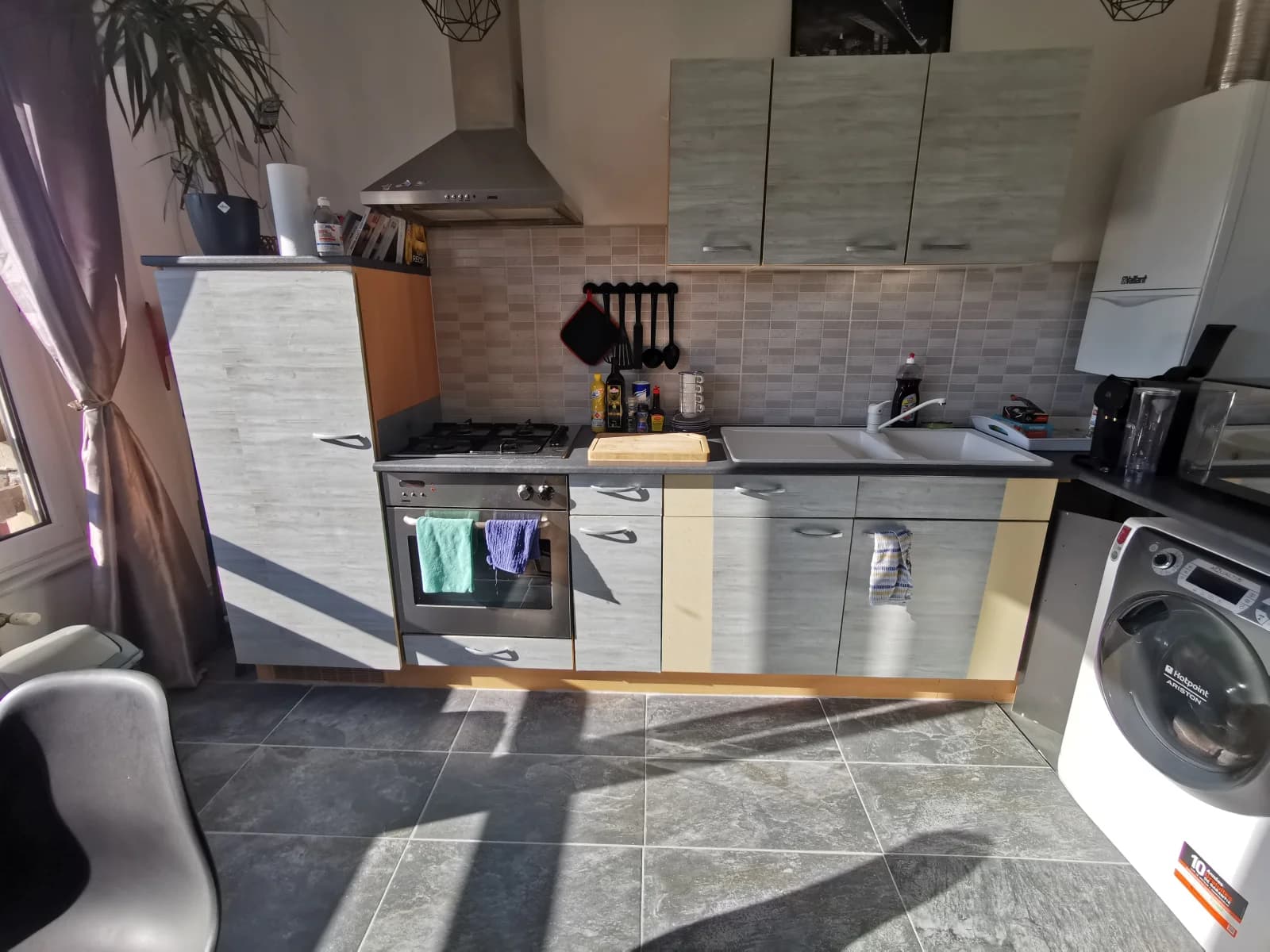 Kitchen in Cosy apartment with bright living room - 1