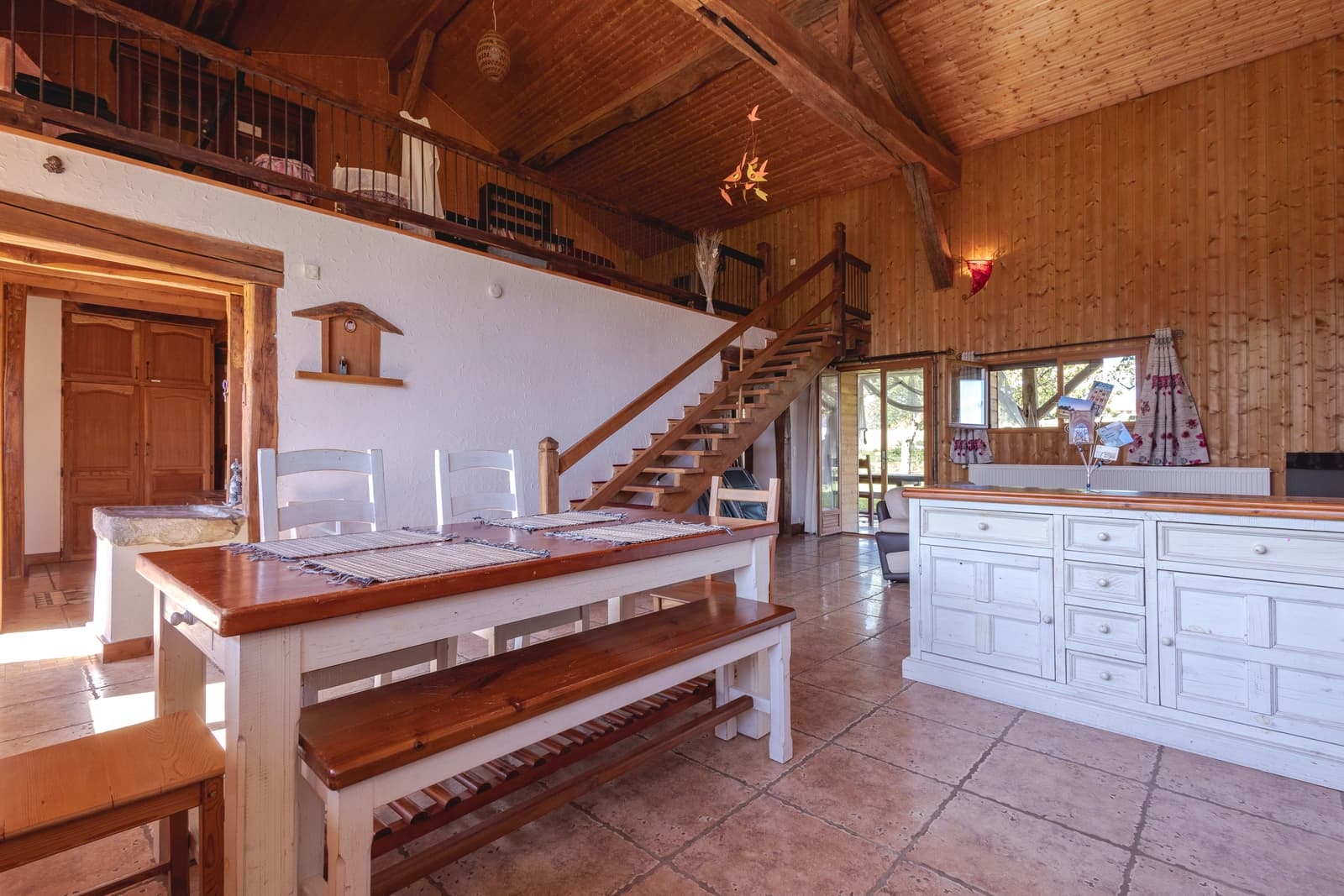 Kitchen in La Verne Bresse farmhouse - 0