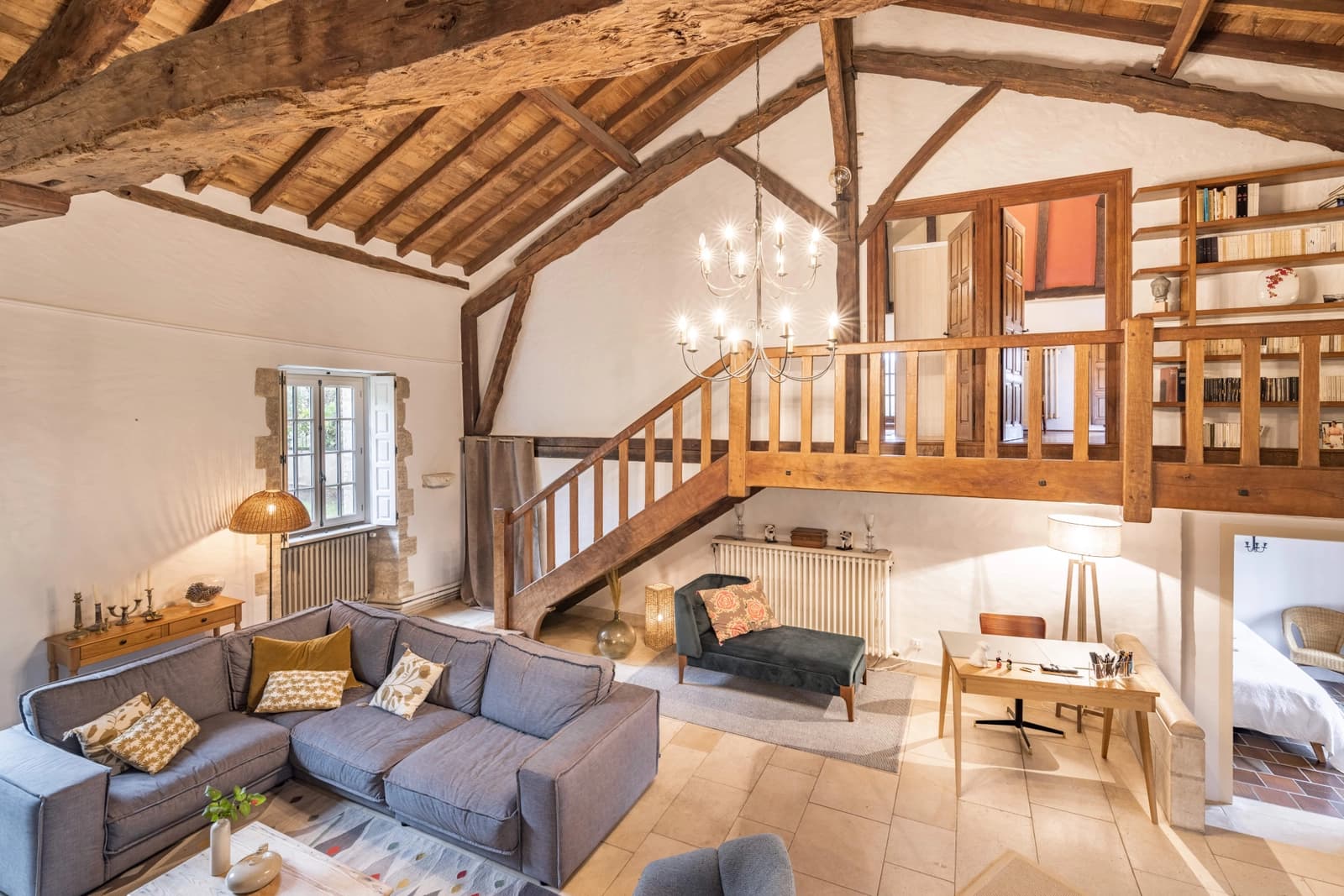 Living room in Charming property in a large green park - 1