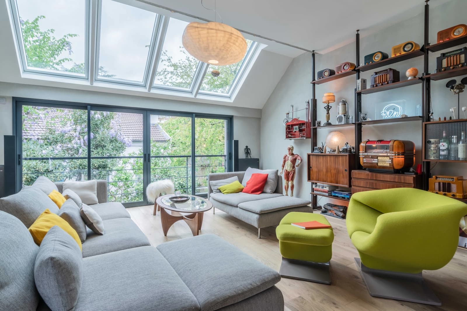 Living room in Vintage chic villa, garden - 1