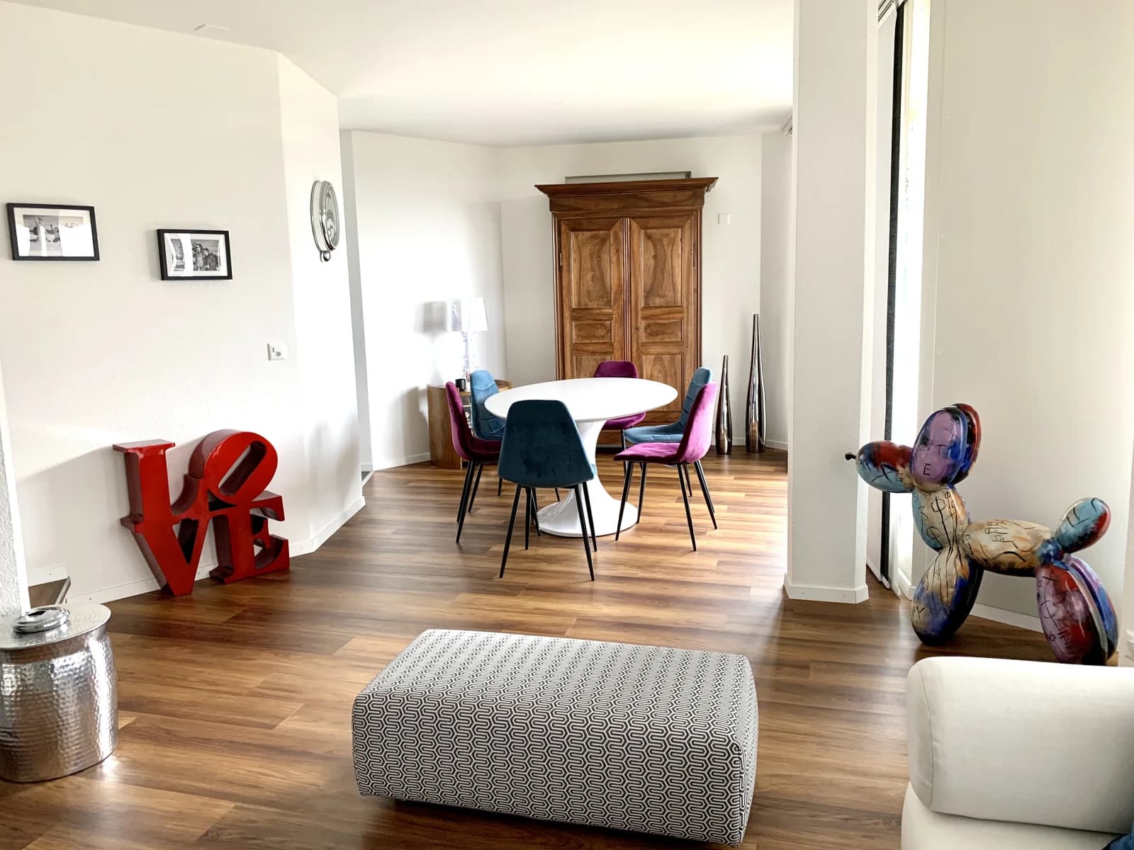 Living room in Architect-designed house with lake view - Lausanne - 1
