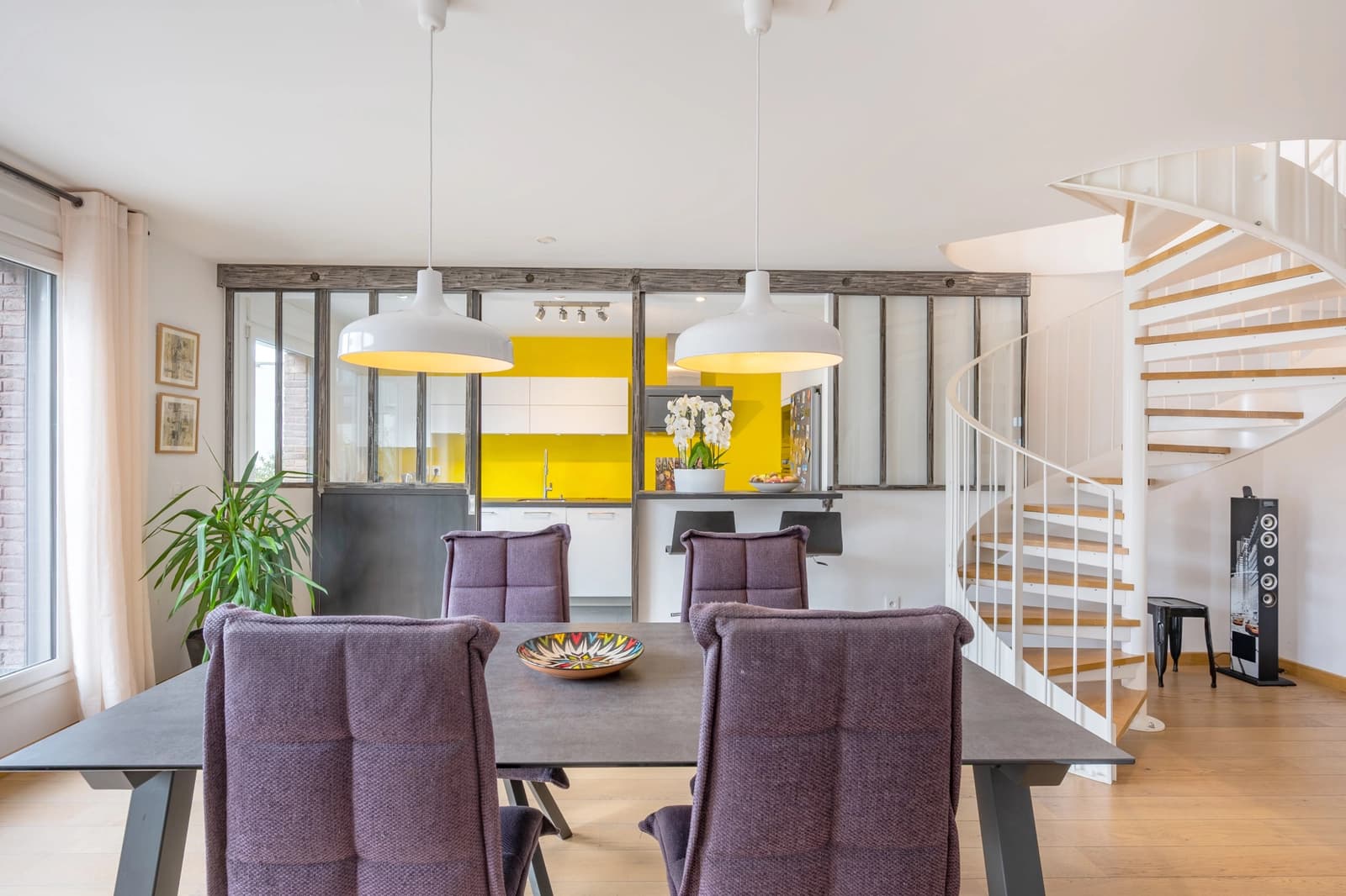Meeting room in Duplex with terrace - Canal de l'Ourcq view - 1