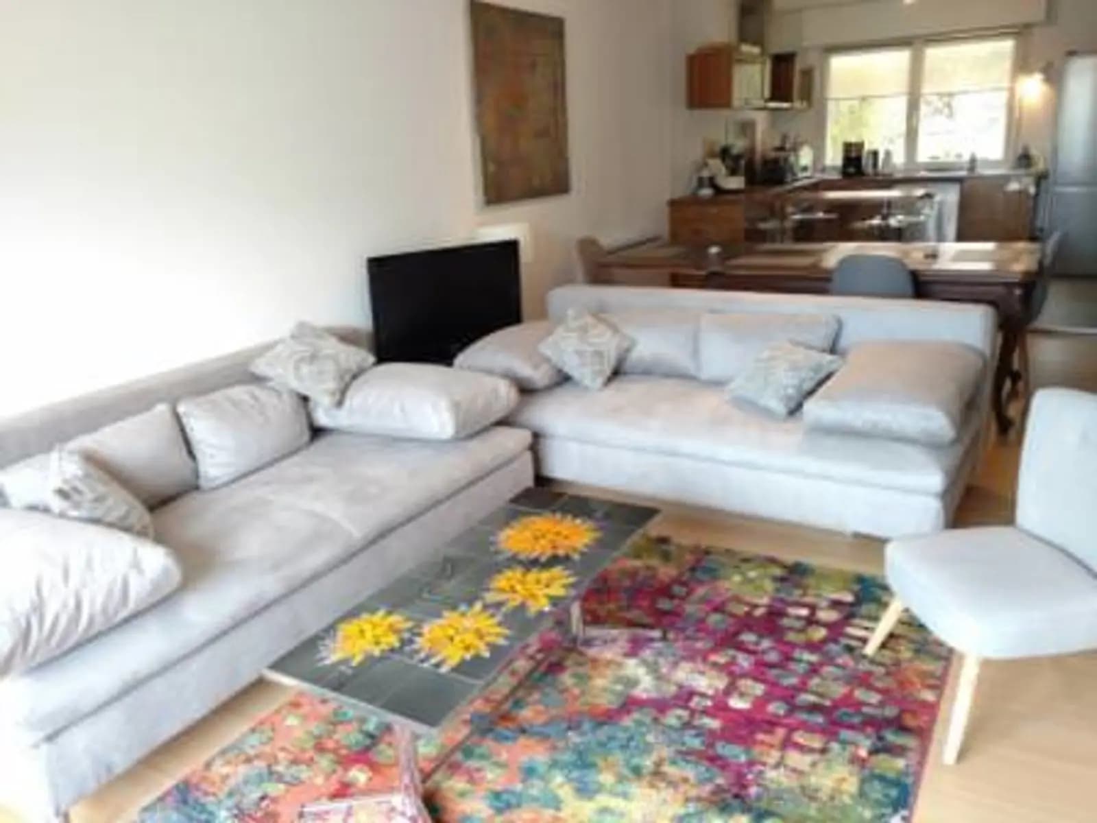 Living room in Roger's cosy home - 1