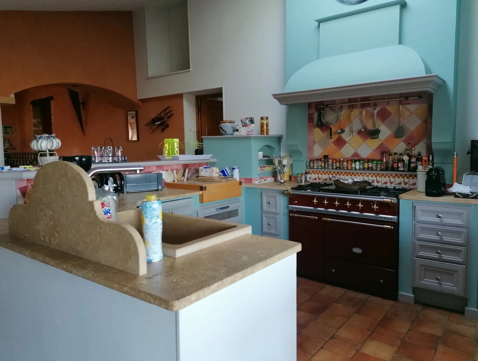 Kitchen in House near Lyon - 1