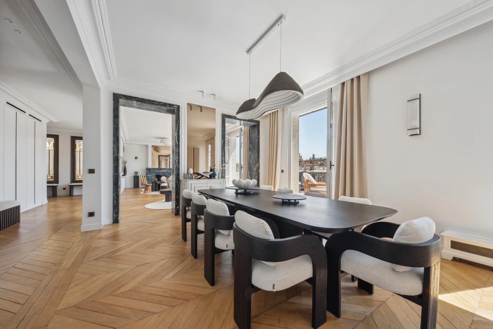 Salle de réunion dans Appartement haussmannien avec terrasse et belle vue - 1