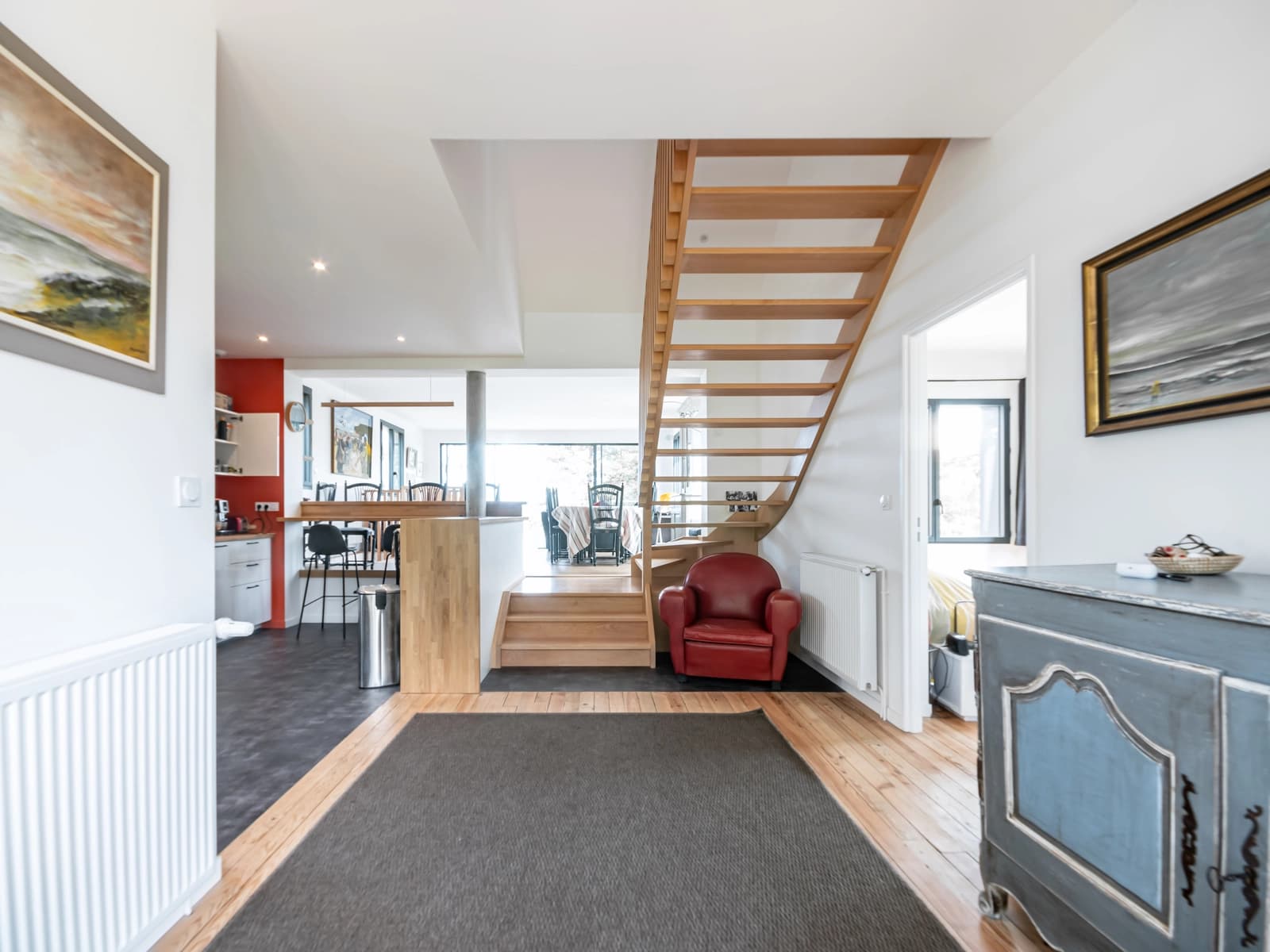 Living room in Nice house with sea view - 1