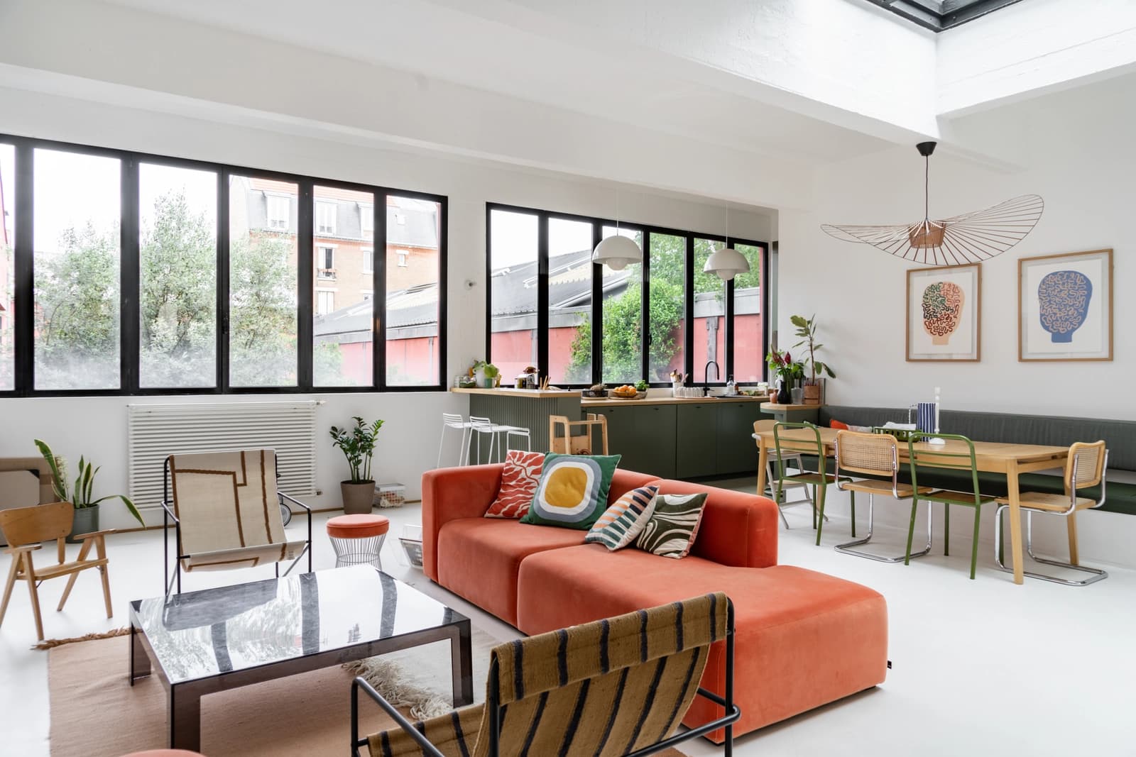 Living room in Duplex loft with roof terrace - 0