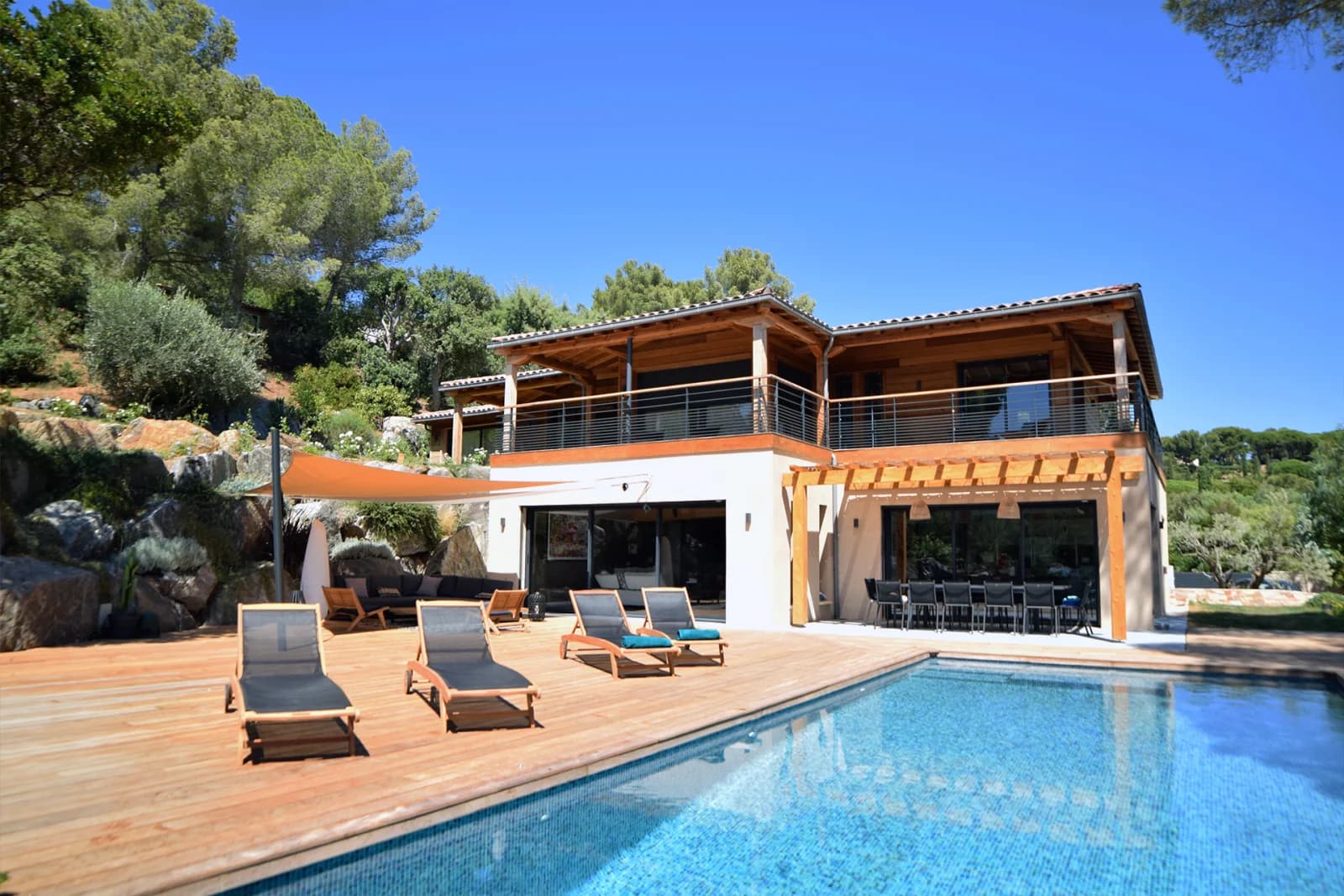 Salle de réunion dans Villa "pieds dans l'eau" au Golfe de Saint-Tropez - 1