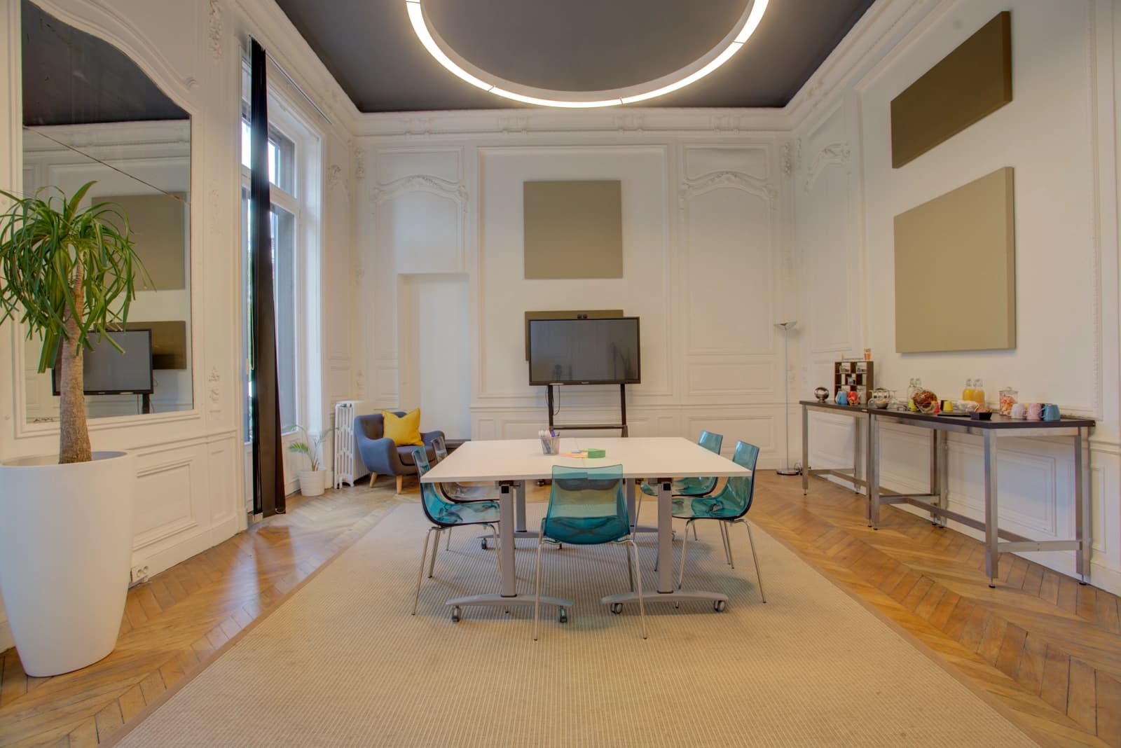 Meeting room in Bourgeois house built in 1870 - 1