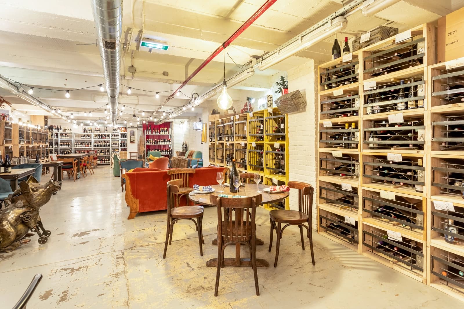 Living room in Speakeasy wine cellar - 1