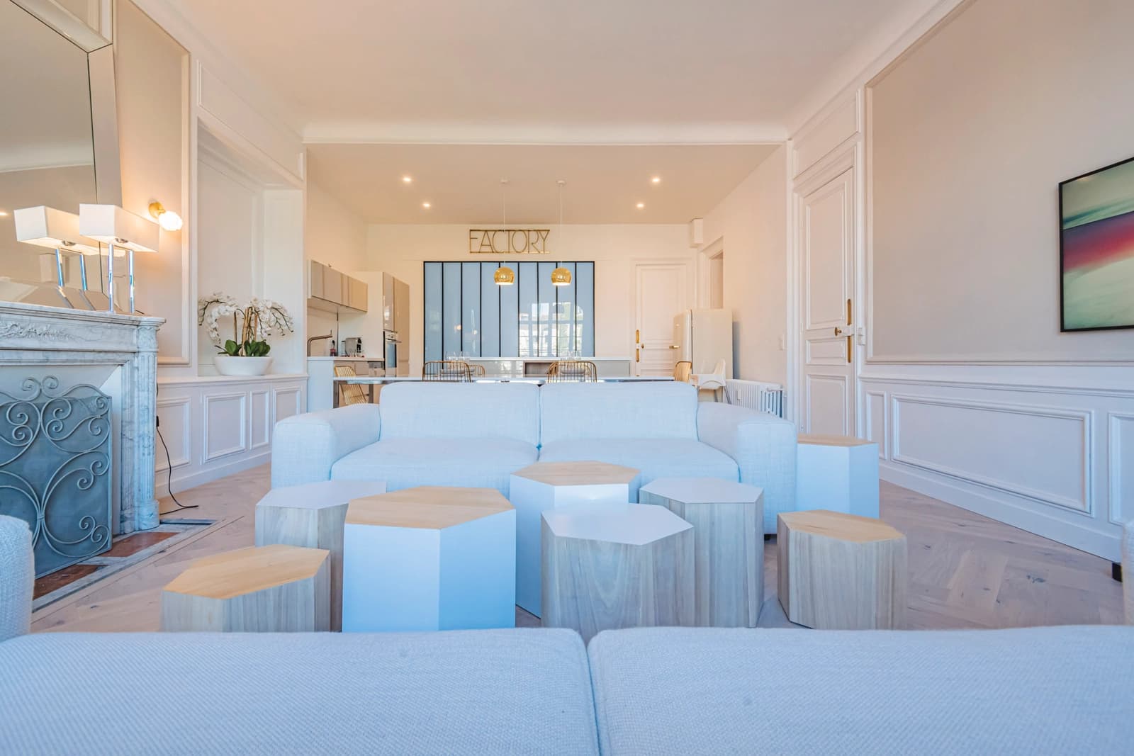 Living room in Prestigious apartment with terrace - 1