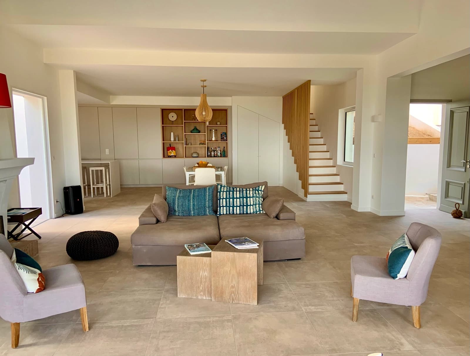 Living room in Villa presqu'ile Saint Tropez panoramic sea view - 1