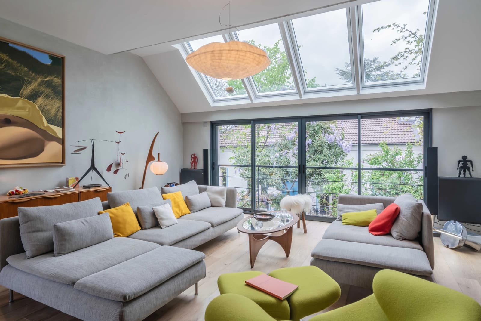 Living room in Vintage chic villa, garden - 1