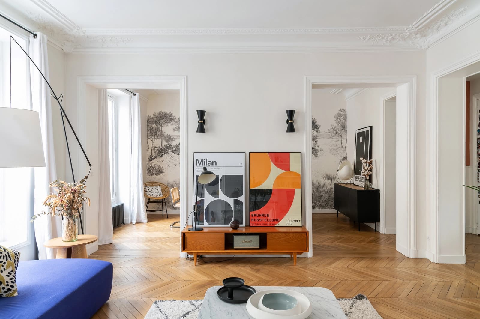 Salon dans Magnifique appart de 135m² près du Jardin du Luxembourg - 1