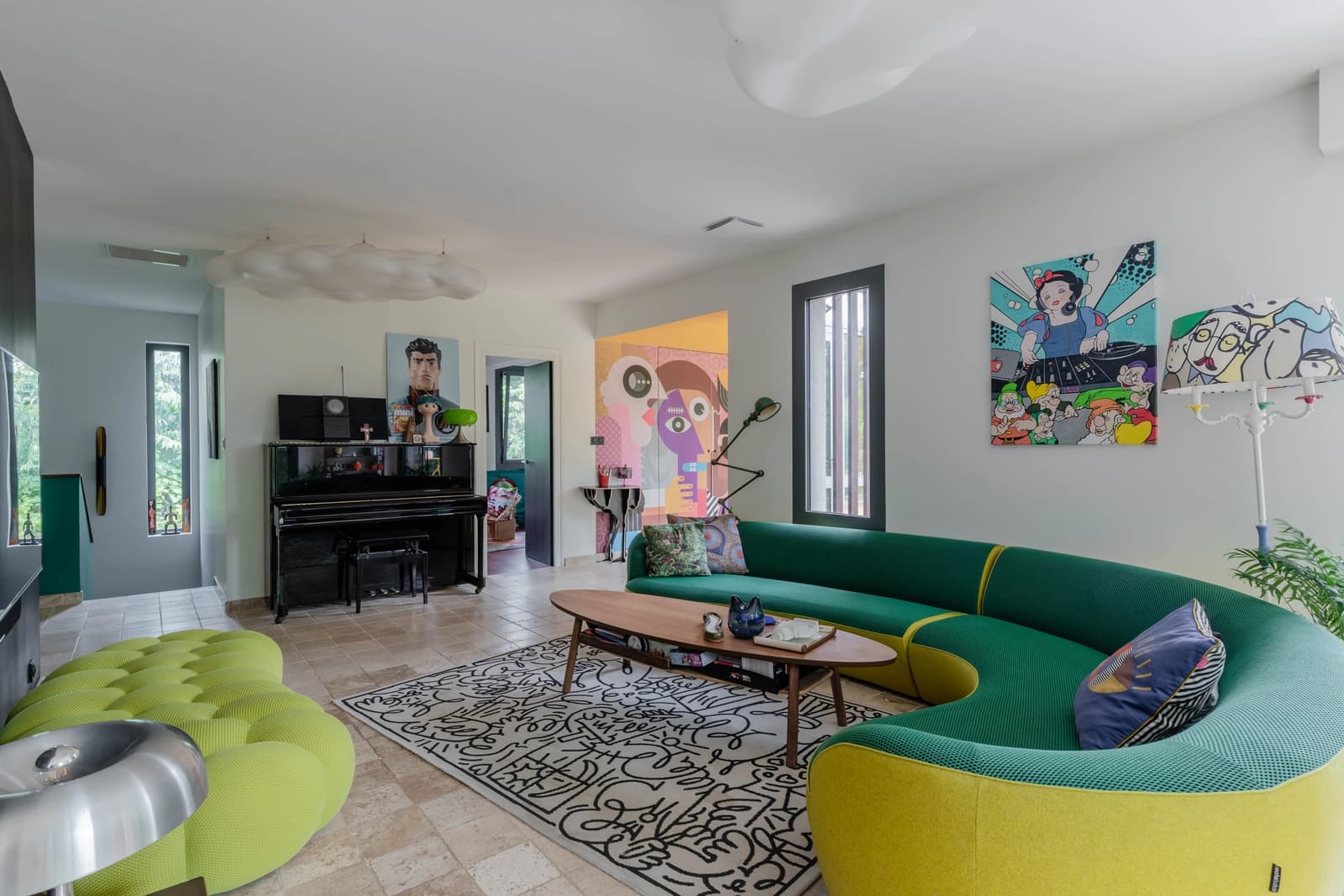 Salon dans Villa Joséphine: un air de L.A. et de glamour - 1