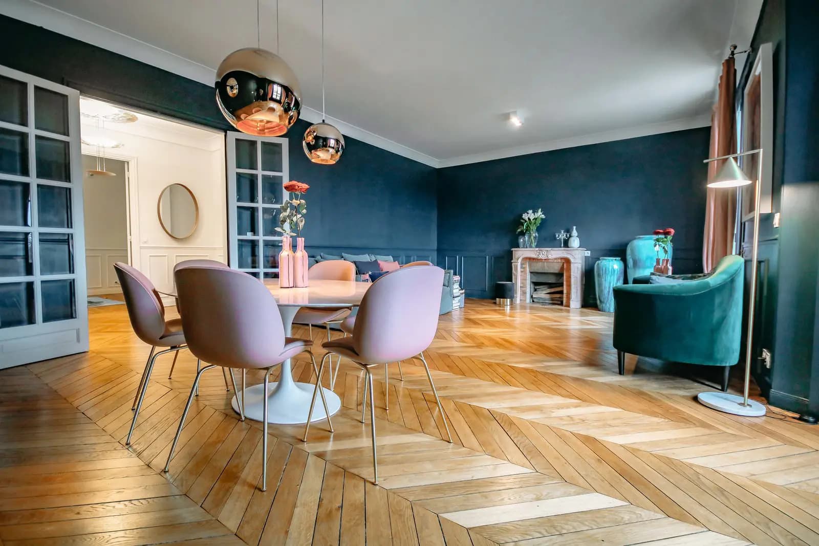 Salle de réunion dans Appartement Haussmannien offrant une vue Tour Eiffel - 0