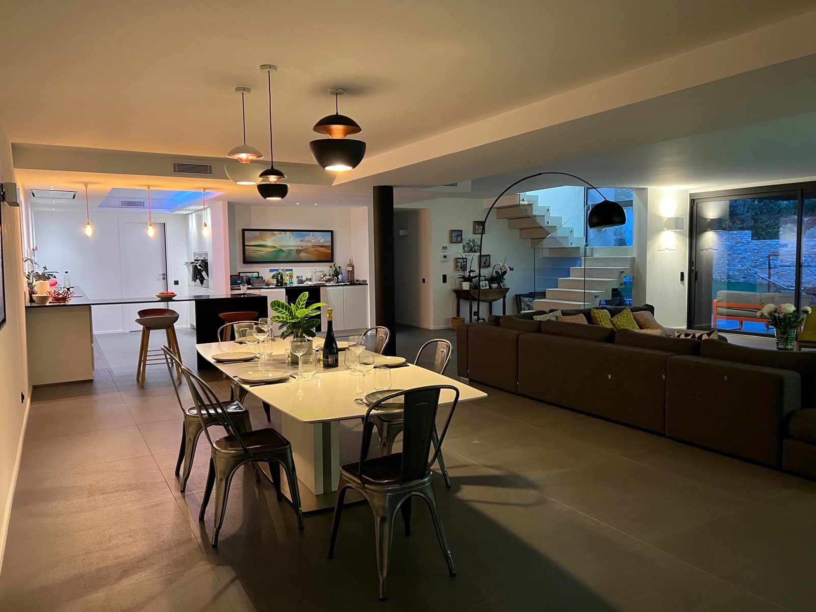 Meeting room in Contemporary house Marseille sea view - 1