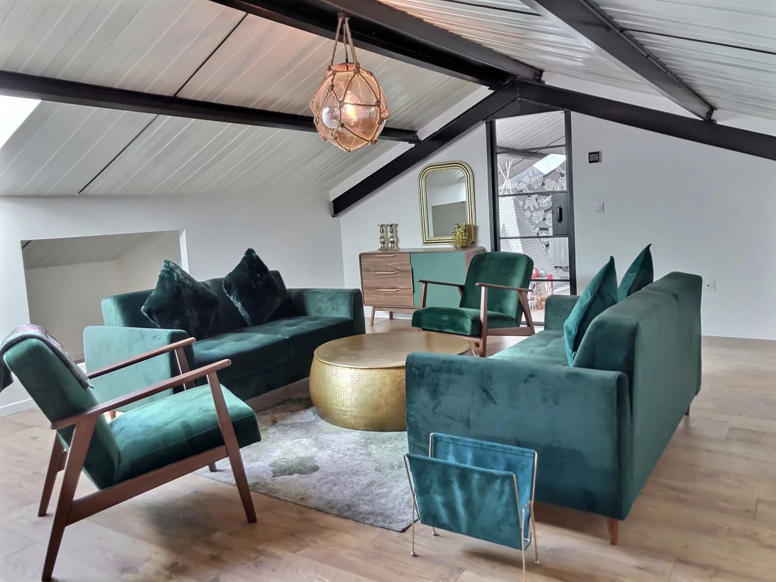 Living room in Maison / Loft avec roof top - 1