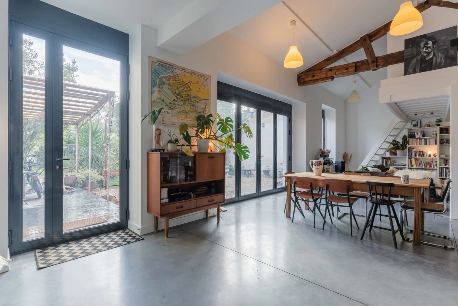Maison d'architecte de plain-pied, moderne et lumineuse