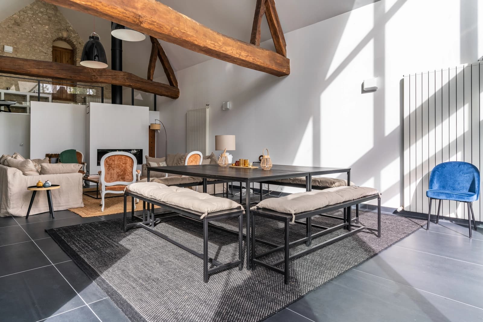 Salle de réunion dans Charme et ambiance cosy à la campagne, avec piscine - 1
