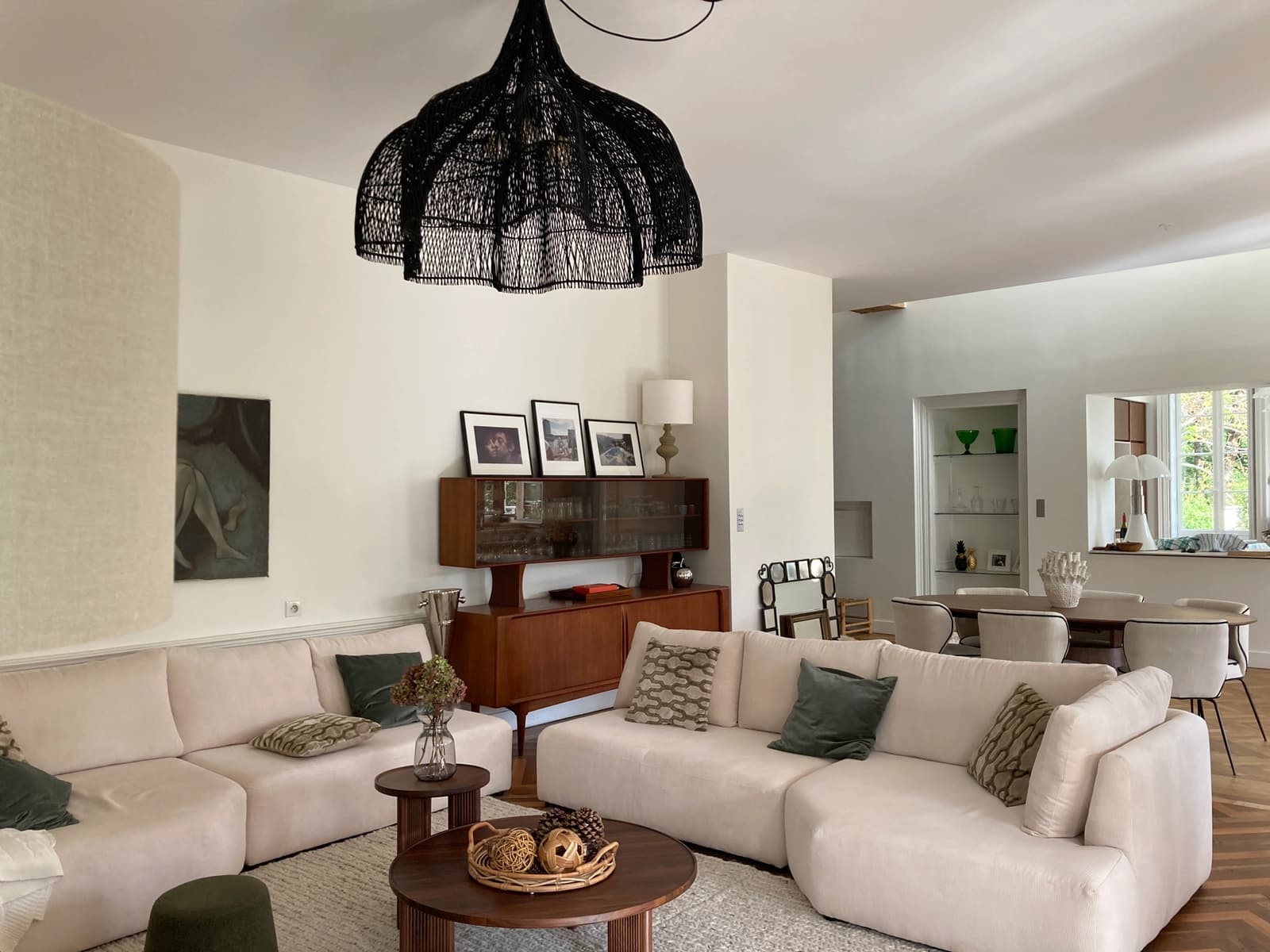 Living room in Tuscan-style manor house - 1