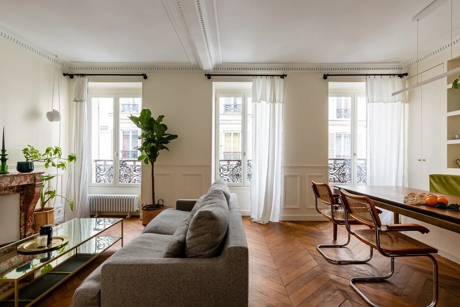 Salle de réunion dans Batignolles: appartement rénové au cachet vintage - 0