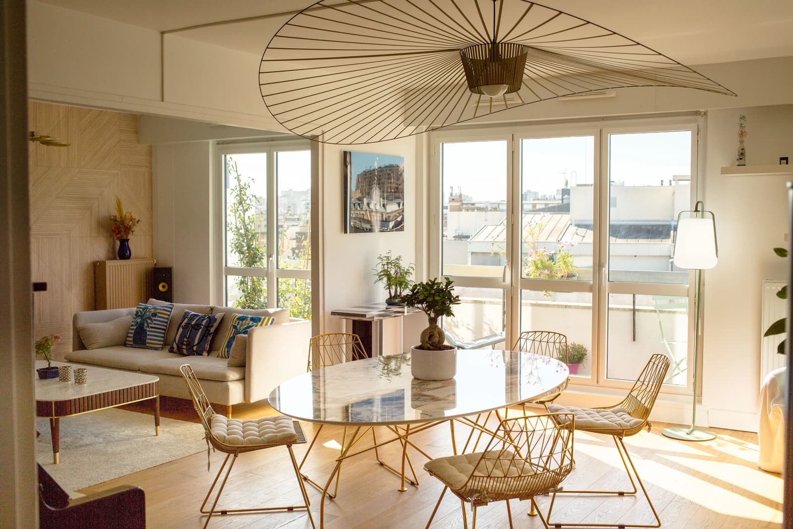 Salle de réunion dans Appartement design avec balcon et vue dégagée - 0