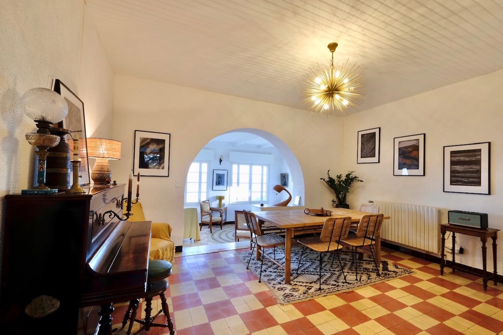 Salle de réunion dans Maison vintage en bord de mer, une escapade rétro - 0