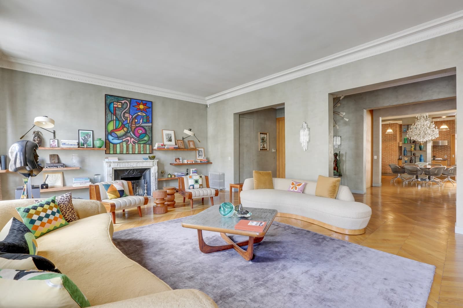 Salon dans Appartement spacieux de 210m², volumes et confort - 1