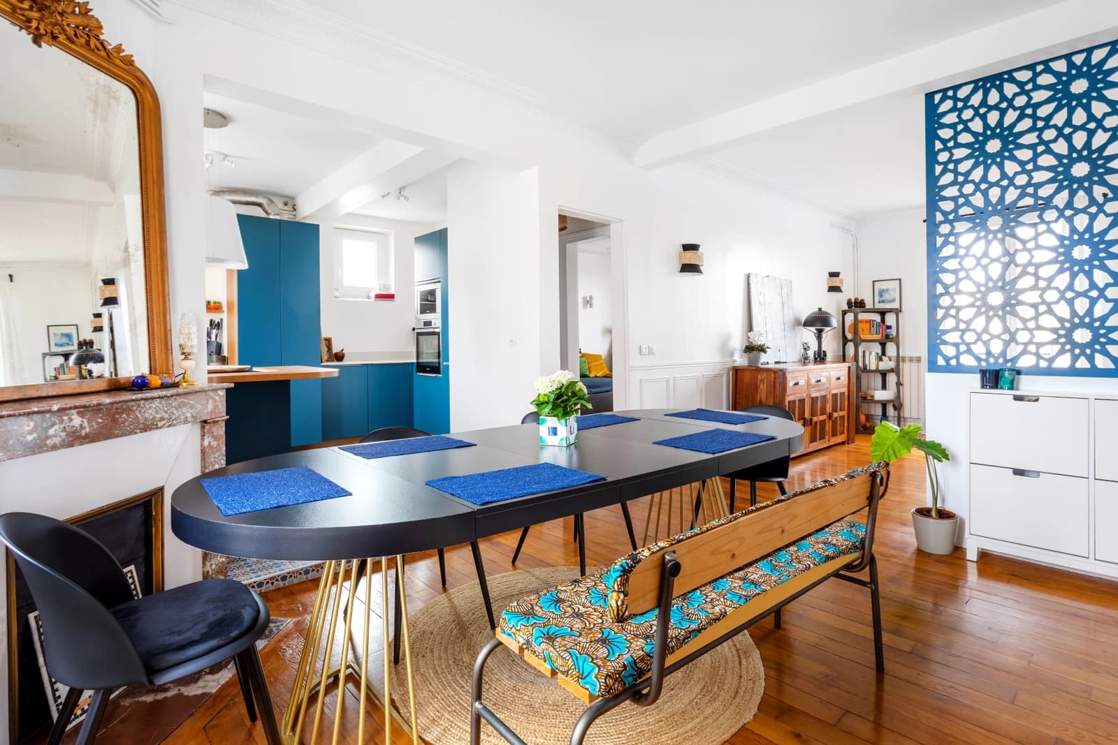 Salle de réunion dans Appartement style haussmannien en bordure de Marne - 1
