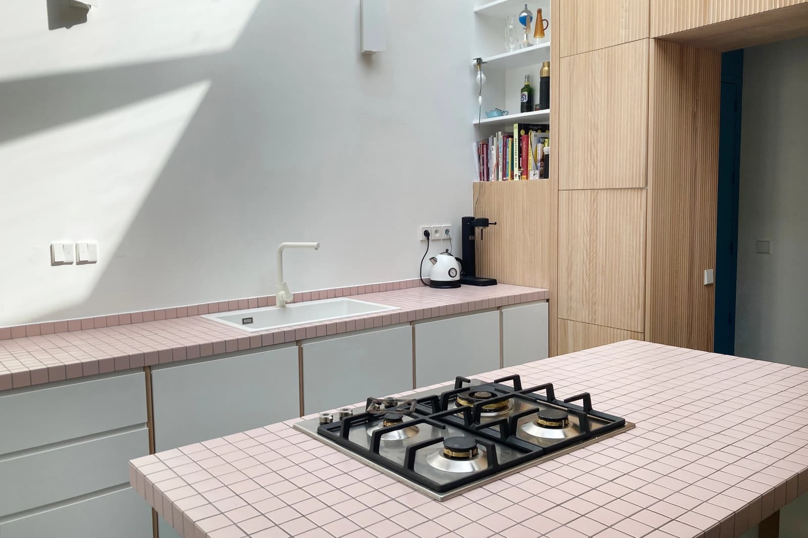 Kitchen in Bright apartment with skylight and high ceilings - 1