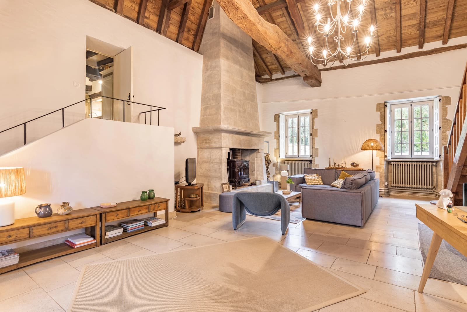Living room in Charming property in a large green park - 1