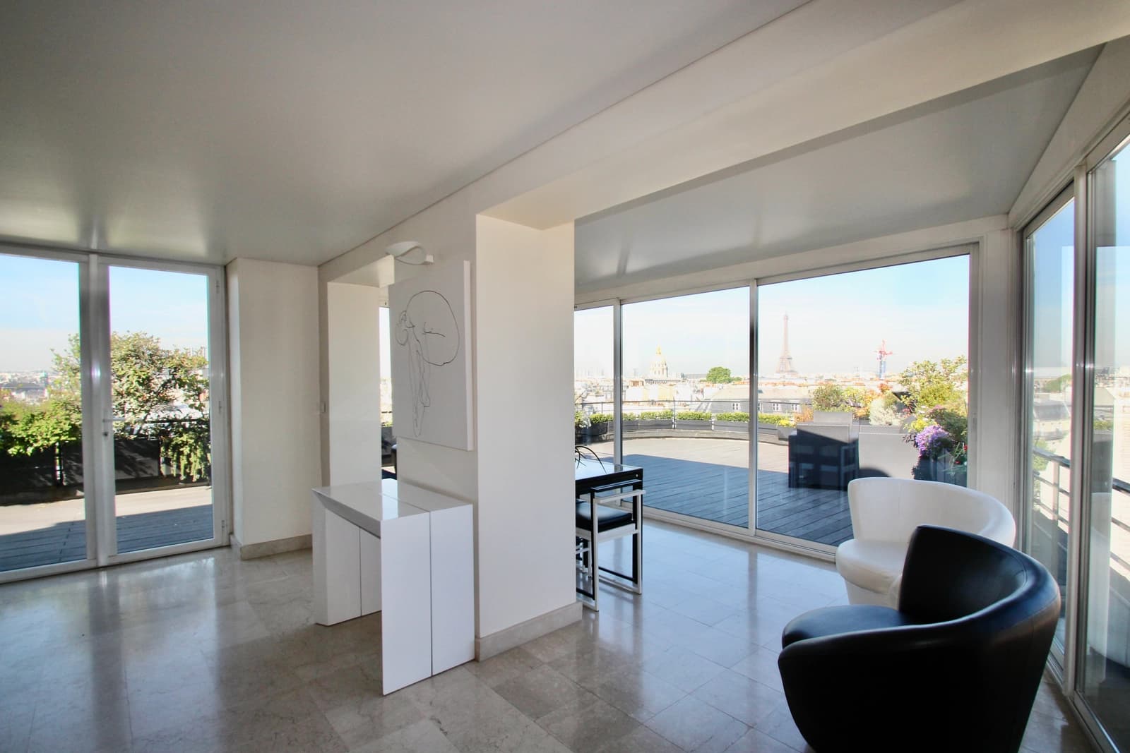 Living room in RoofTop Paris / 360° - 1