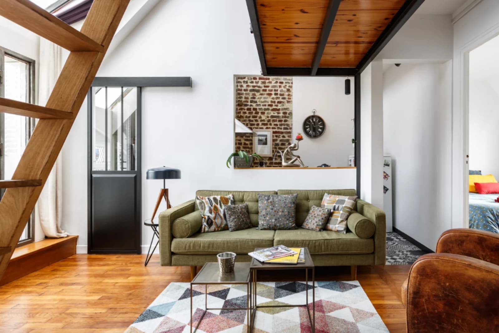 Living room in Montmartre Parisian Loft - 0