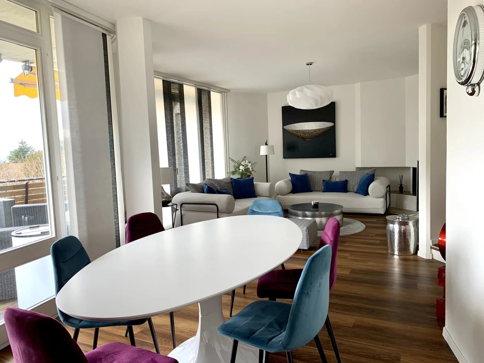 Meeting room in Architect-designed house with lake view - Lausanne - 1