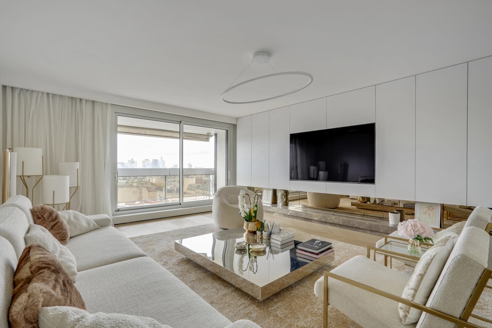 Espace Logement avec vue sur Tour Eiffel et quartier La Défense - 1